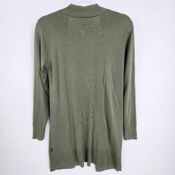 GAP Womens Lightweight Open Front Cardigan with Pockets Size S Green - Picture 2 of 8